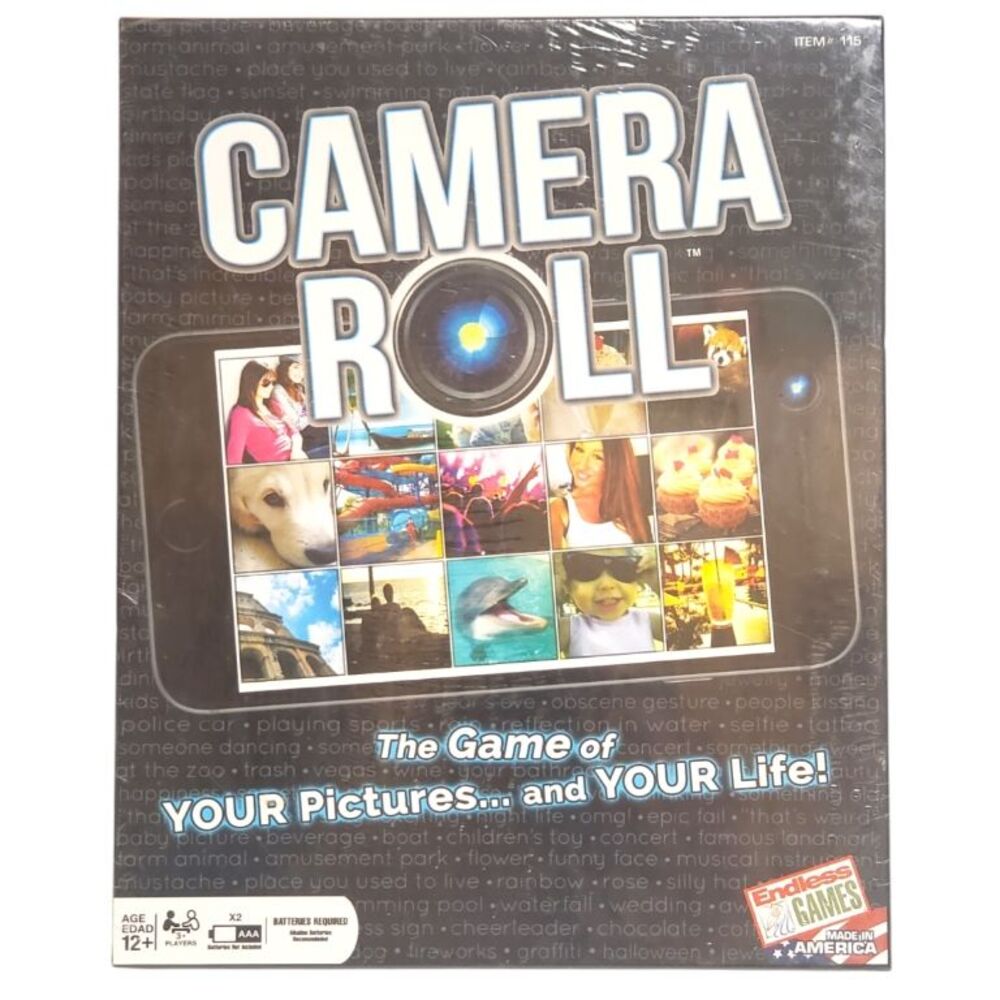 Camera Roll Card Game by Endless Games 3+ Players Ages 12+ New in Shrink Wrap